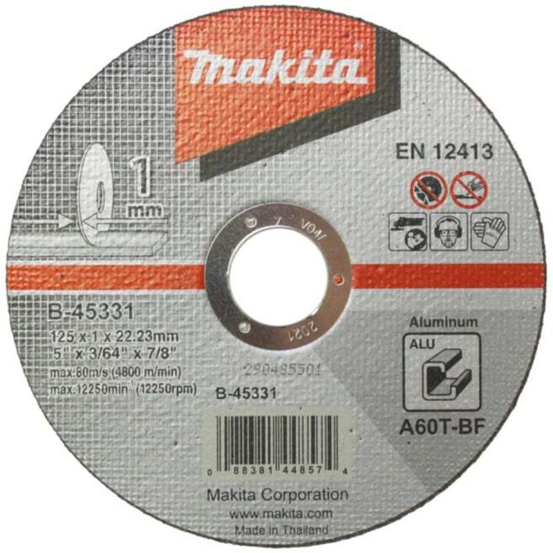 Meule à tronçonner Makita 125x1mm en aluminium