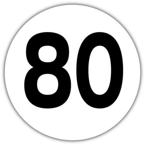 Disque 80KM/H PVC