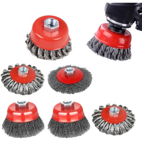 Disque à Brosse Métallique pour Meuleuse d'Angle