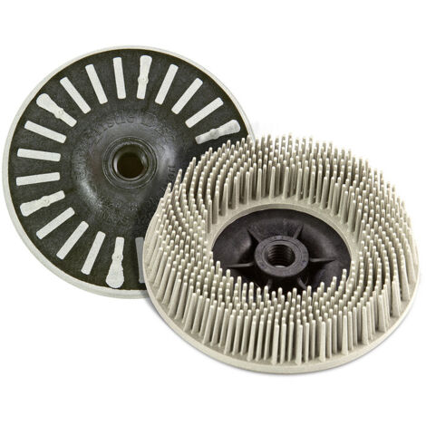Disque à brosses avec filetage M14 115 mm, P120, blanc