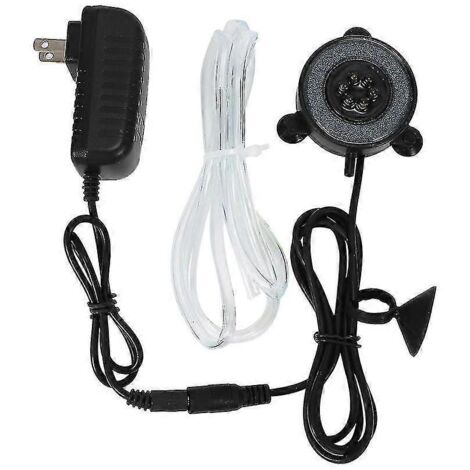 Disque à bulles d'air LED pour aquarium avec rideau d'air et pierre à bulles, 6 LED à couleurs changeantes (États-Unis)
