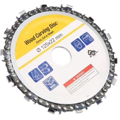 Disque à découper en bois de disque de chaîne de broyeur 5 pouces pour meuleuse d\'angle 125mm 14 dents