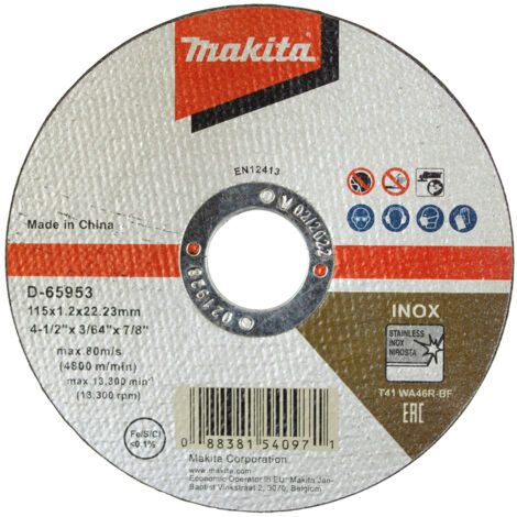 Disque à découper Makita INOX