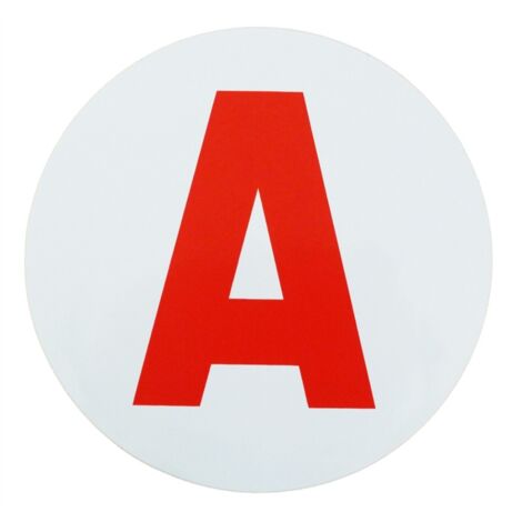 Disque A jeune conducteur autocollant 15 cm de diamètre