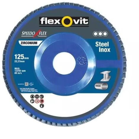 Disque à lamelle acier inox Speedoflex Zirconium D125MM GR60 Flexovit