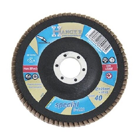 Disque à lamelle plat zirconium 125mm grain 36 - HANGER - 150034