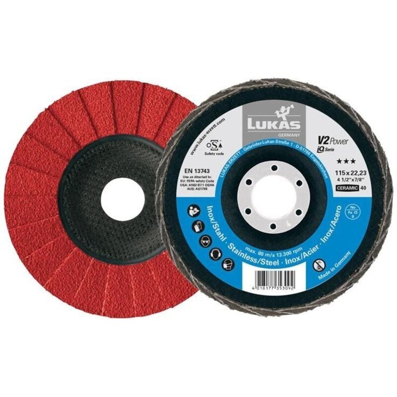 Lukas - Disque à lamelle V2 PowHD125mm cer K40