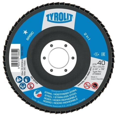 Disque à lamelles 27CLA Ø125x22,23 ZA60Q-B Tyrolit