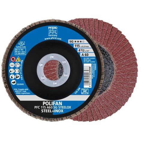 Disque à lamelles A 60SG bombé 115mm G60 Pferd 1 PCS