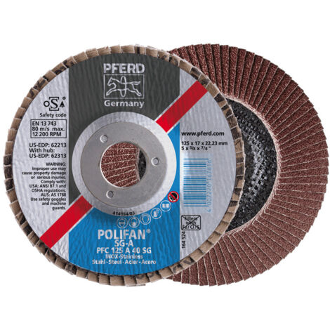 Disque à lamelles A120SG droit 125mm G120 Pferd 1 PCS