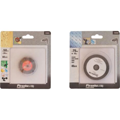 Disque A  lamelles de meule 60x40 mm grain 80 piranha X34046 perceuse