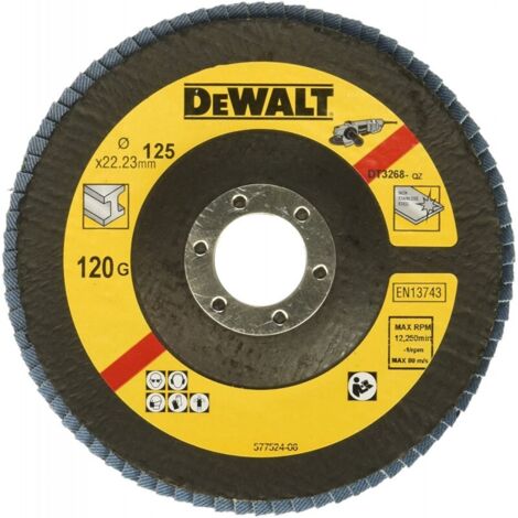 Disque à lamelles Dewalt type 29 - grain 120 ø 125 mm