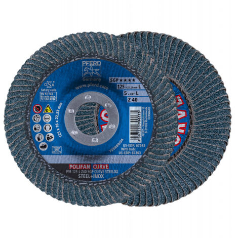 Disque A Lamelles Pfr 125-M Z 40 Sgp Curve Steelox Pferd