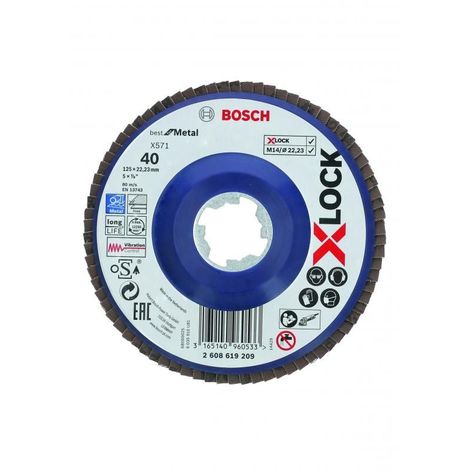 Plateau ponçage meuleuse disque abrasif serrer Bosch 1608601033