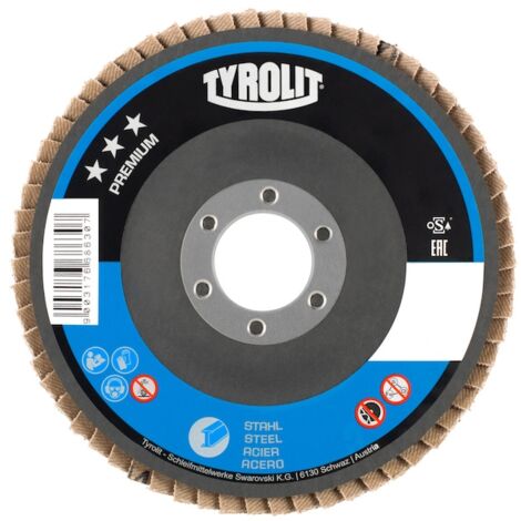 Disque à lamelles PREMIUM 27A - Ø 178 mm - Grain 40 - TYROLIT