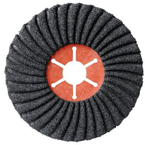Disque à lamelles semiflexible carbure de silicium 125mm – Grain 60 – Pour ponçage bois, métal et peinture – Épaisseur 22mm – Scid