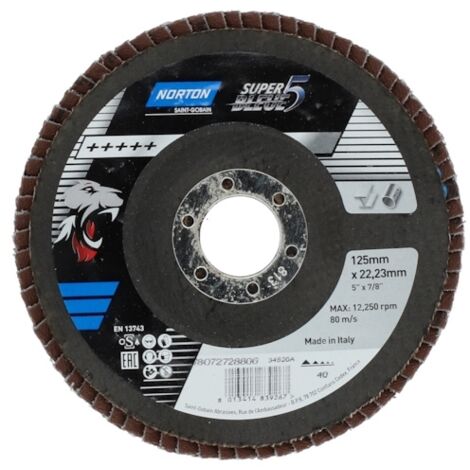 Disque à lamelles Super Bleue 5 acier/inox Norton - 40