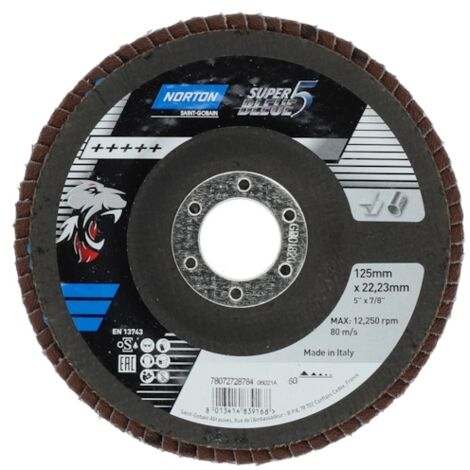 Disque à lamelles Super Bleue 5 acier/inox Norton - 60