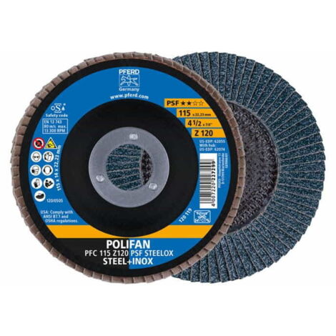 Disque à lamelles Z 40PSF courbé 115mm K40 Pferd