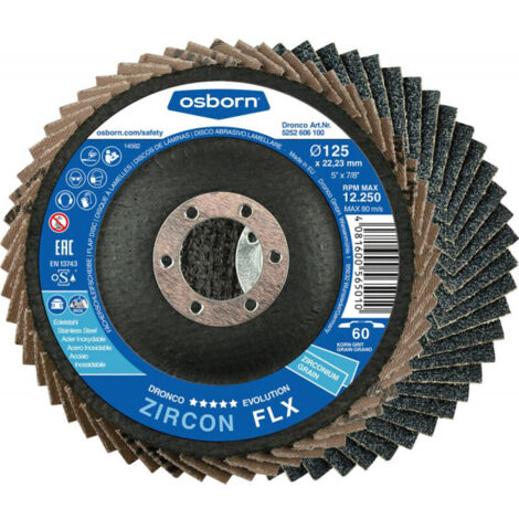 Disque à lamelles ZIRCON FLX 115mm K 60 Dronco