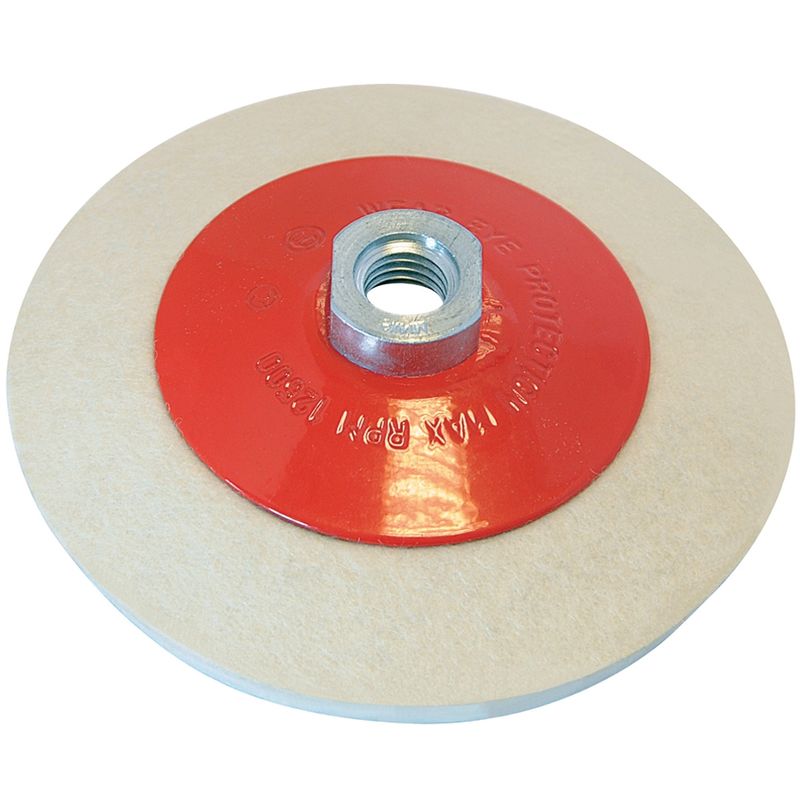 Disque à lustrer en feutre, conique 115 mm Silverline 105864