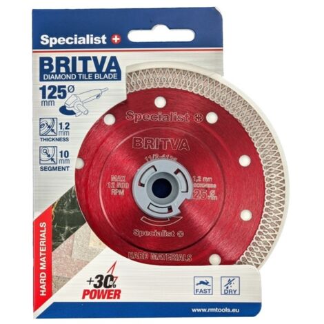 Disque a meuler diamant Specialist BRITVA 11/2-4125 125 mm