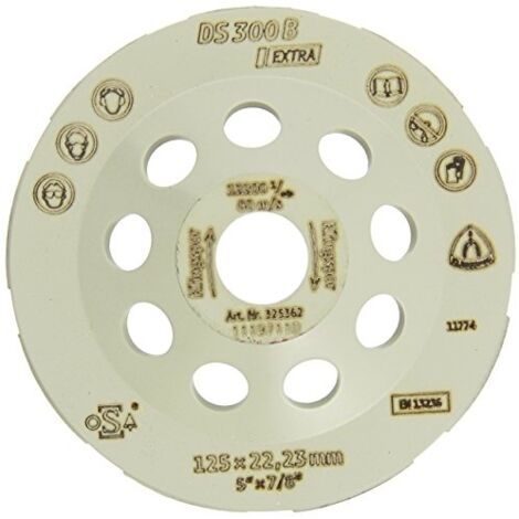 Disque à meuler diamanté KLINGSPOR pour béton, DS300B, 125 mm x 22,2 mm, segmenté
