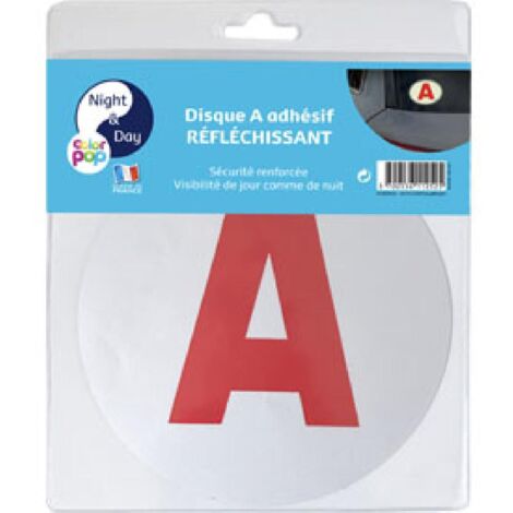Disque A reflechissant jeune conducteur adhesif x12