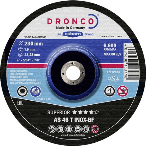 DISQUE A TRONCONNER 125X1 PLAT AS60T INOX SPECIAL