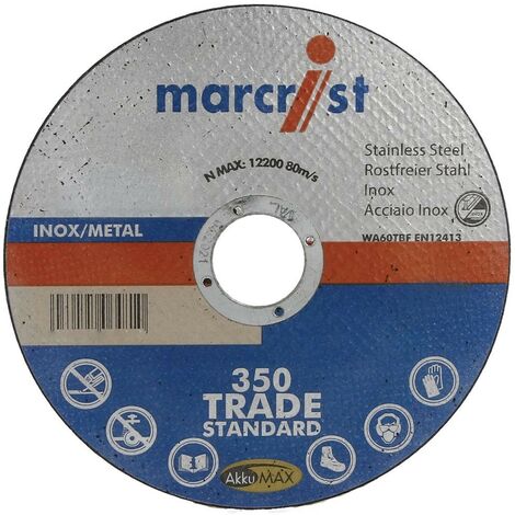 Disque à tronçonner 350 ultra fin pour métal et inox diamètre 115 x 1,0 mm