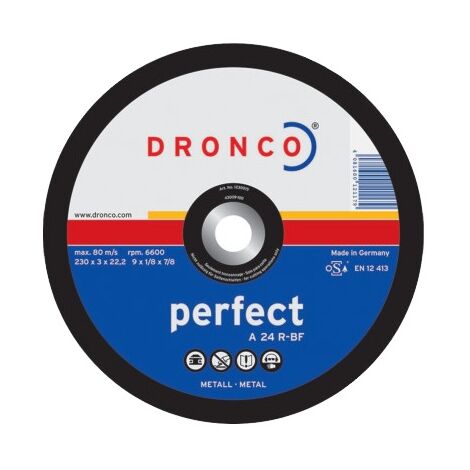Disque à tronçonner acier A 24 R 115x3mm - DRONCO - 1112015100