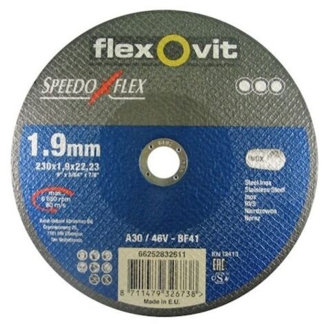 Disque à tronçonner acier inox Speedoflex 230x1.9 Flexovit