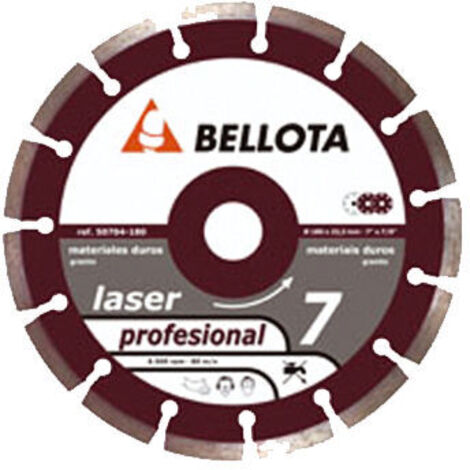 Disque à tronçonner ACORN 50704-115x22.2x7.0MM Laser Pro7 Granit Segmenté