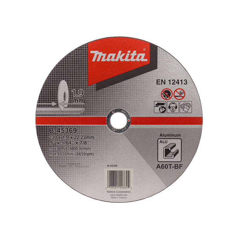 Disque à tronçonner aluminium pour meuleuses MAKITA B 45369