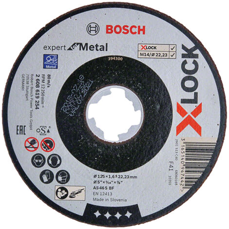 Disque à tronçonner as46sbf metal 125mm - BOSCH Vendu par : 25