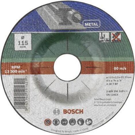Disque à tronçonner avec partie centrale encastrée en métal Ø 115 mm  BOSCH 2609256310