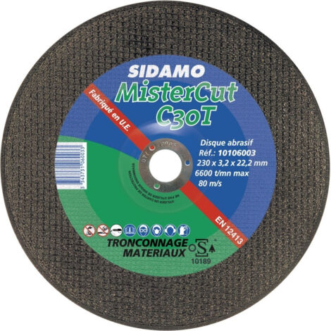 Disque à tronconner béton et matériaux - Diamètre 230 mm