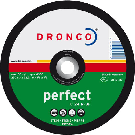 Disque à tronçonner C 24 R 230 x 3x 22,23mm - DRONCO - 1237015100