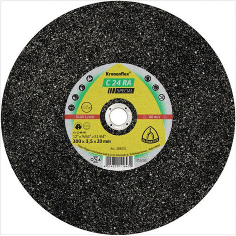Disque à tronçonner C 24 RA Special D350x4 mm droit perçage 20 mm KLINGSPOR