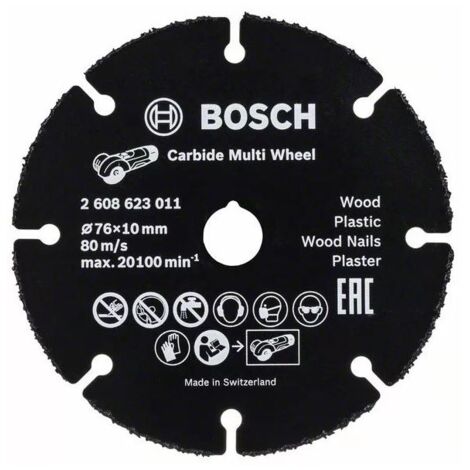 Disque à tronçonner carbure Multi Wheel 76mm - Bosch