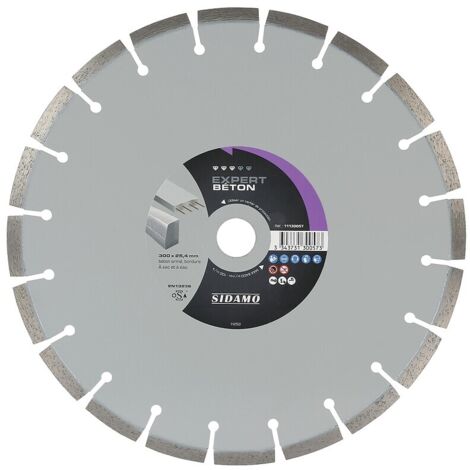 Disque à tronçonner diamant Saint-Martin Ø 230 épaisseur 2.4 mm alésage 22.2 mm - SIDAMO