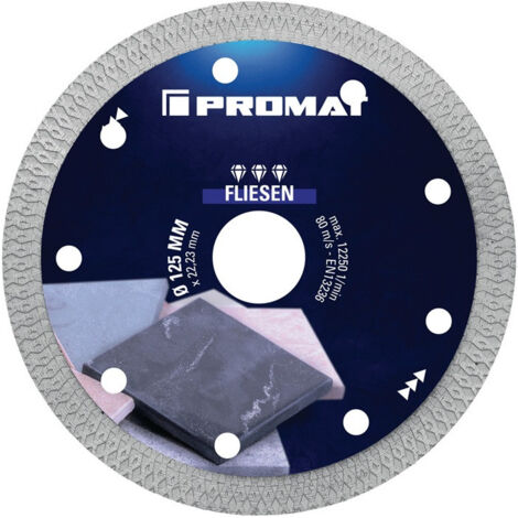 Disque à tronçonner diamant TILES PRO X D.125mm Alésage.22,23mm