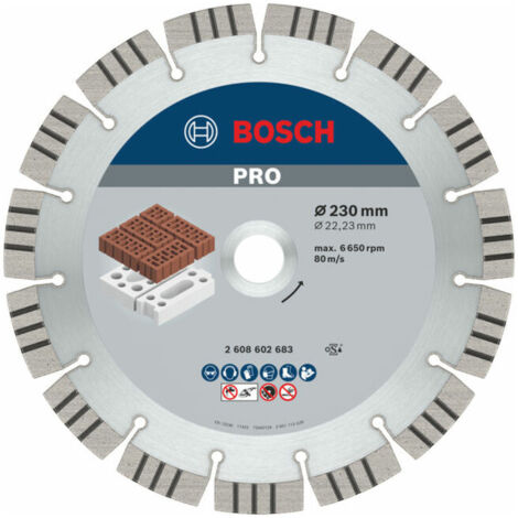 Disque à tronçonner diamanté Best for Abrasive 230 x 22,23 x 2,4 x 15 mm