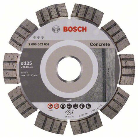 Bosch - Disque à tronçonner diamanté Best for Concrete 125 x 22,23mm