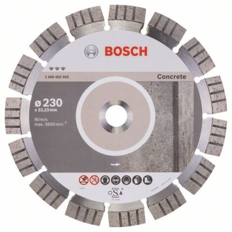 Disque à tronçonner diamanté Bosch BEST FOR CONCRETE 230 mm