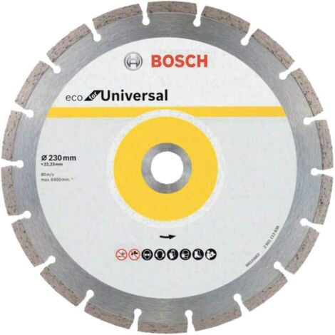 Disque à tronçonner diamanté Bosch ECO for Universal 230x22 23 mm 10 unités