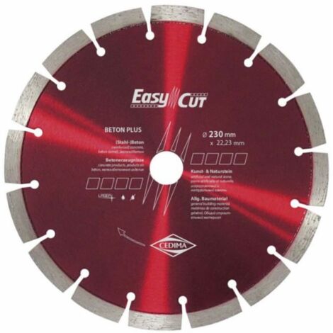 Disque à tronçonner diamanté Cedima Beton Plus 400 mm