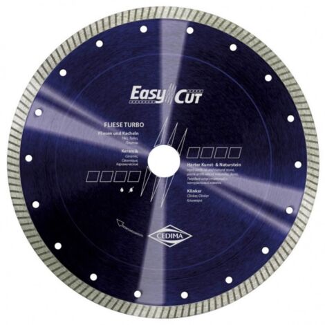 Disque à tronçonner diamanté Cedima Fliese Turbo 125x22 23 mm