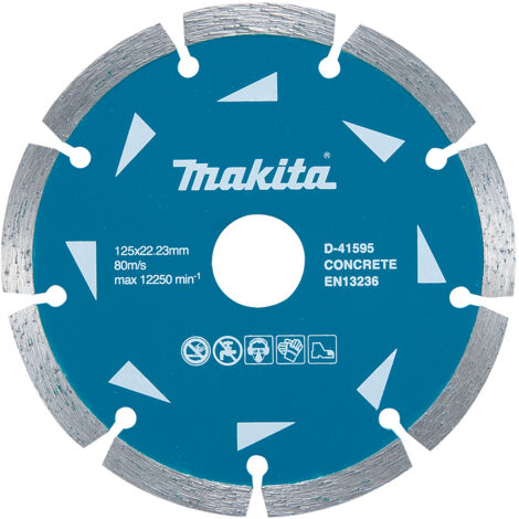 Disque à tronçonner diamanté Makita D-41595-10 125x22 23 mm 10 unités