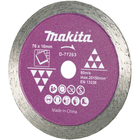 Disque à tronçonner diamanté Makita D-77263 76x10 mm